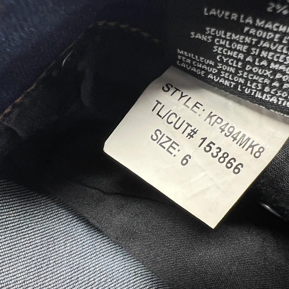 Kut From The Kloth Catherine Boyfriend Jeans Womens 6 Stretch Dark Wash Denim - Picture 2 of 10